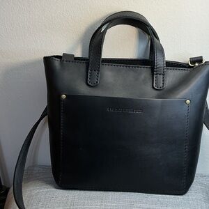Portland Leather Black Tote